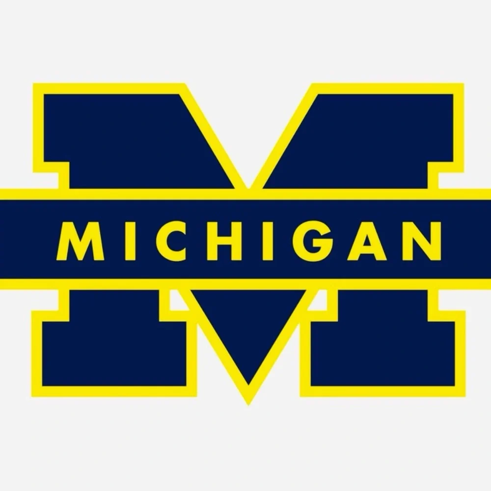University of Michigan (UofM) Maze & Blue Infant Onesie. Authentic. Unisex. NWT